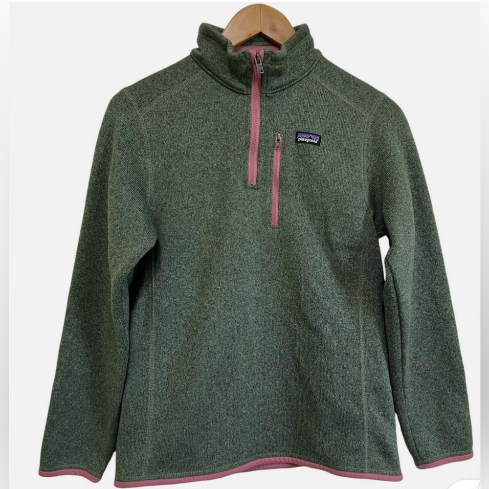 Patagonia Green and Pink Women's Sweater